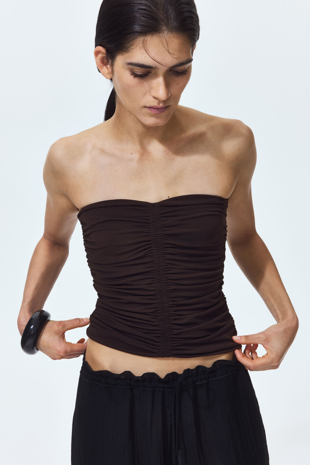 Top bandeau de punto - H&m фото 3