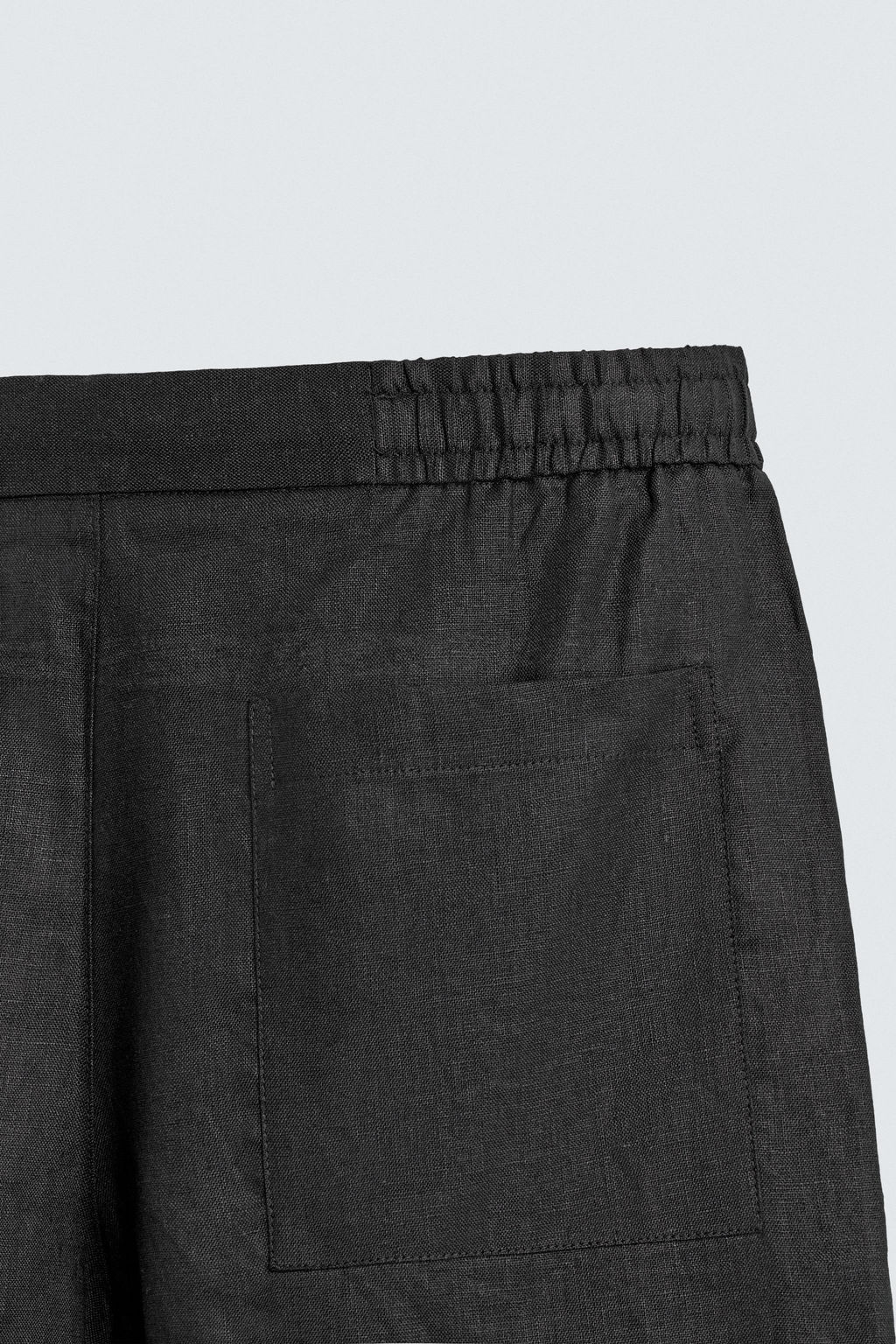 BERMUDA RELAXED FIT 100% LINO / Negro - Zara фото 10