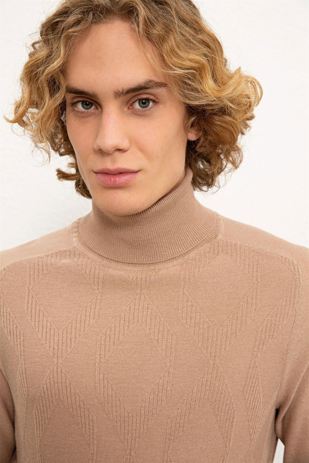 Мужской светло-коричневый меланжевый свитер Неожиданная скидка в корзине - U.s. polo assn фото 2