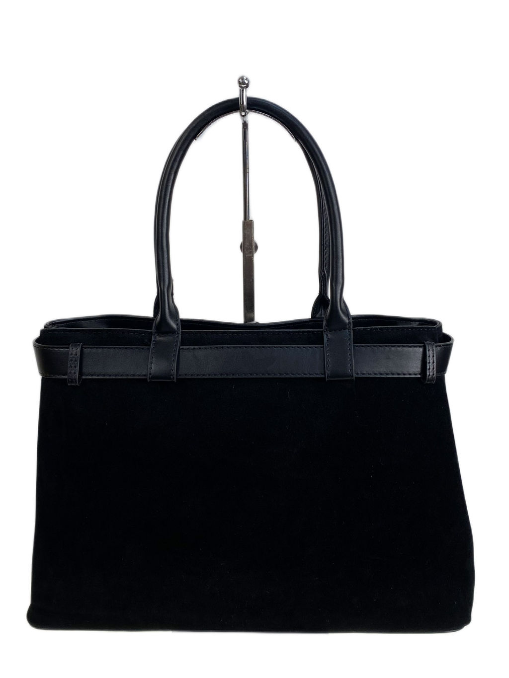 Женская сумка из искусственной замши, цвет черный - Greta фото 2