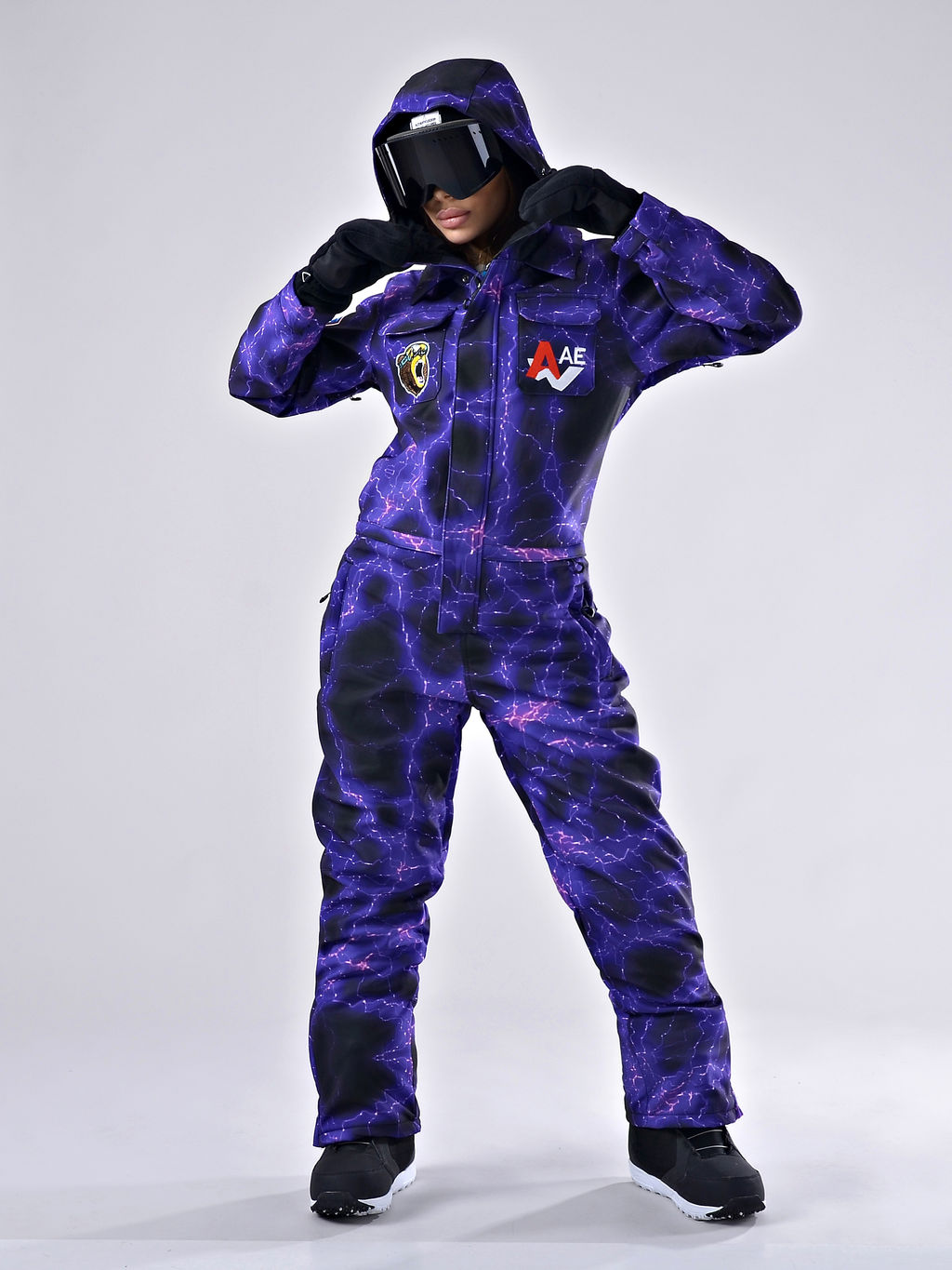 Женский зимний сноубордический комбинезон Alpha Endless 222/220518-2_013 Фиолетовый  фото 14