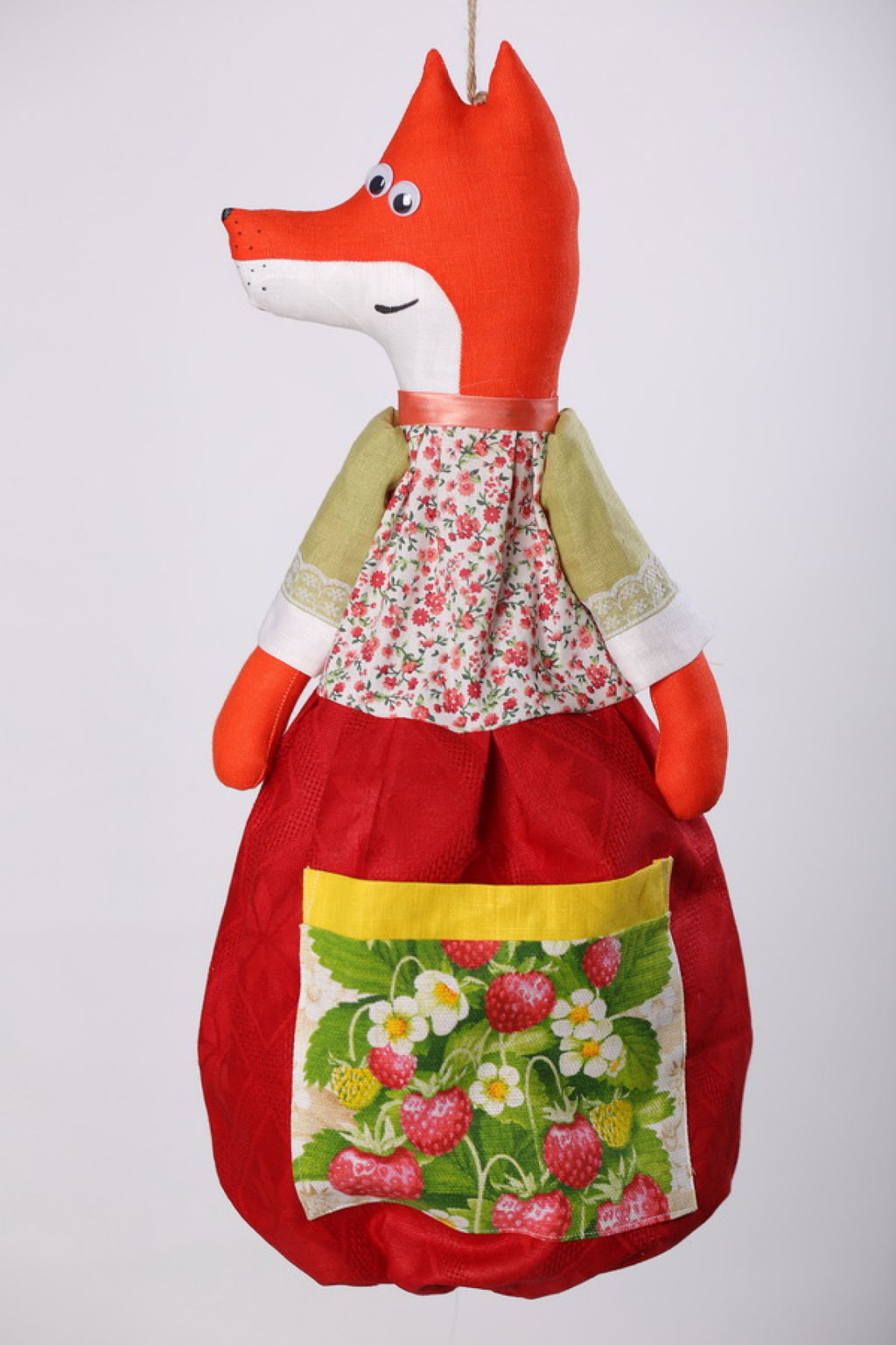 100% лен.сувенир(пакетница) Баба-Яга - Новый лен фото 2