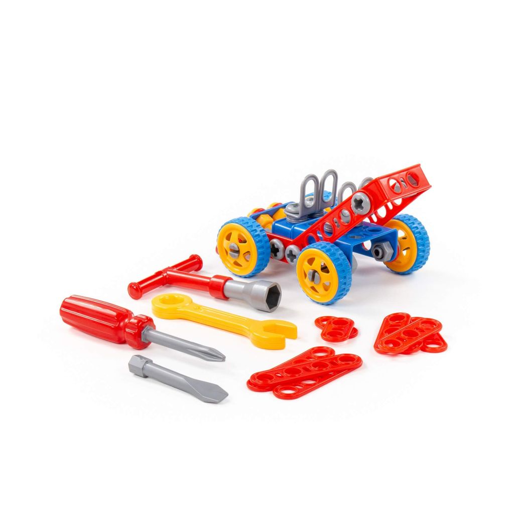 Конструктор Изобретатель - Автомобиль №1 (90 элементов) (в пакете) - Полесье фото 2