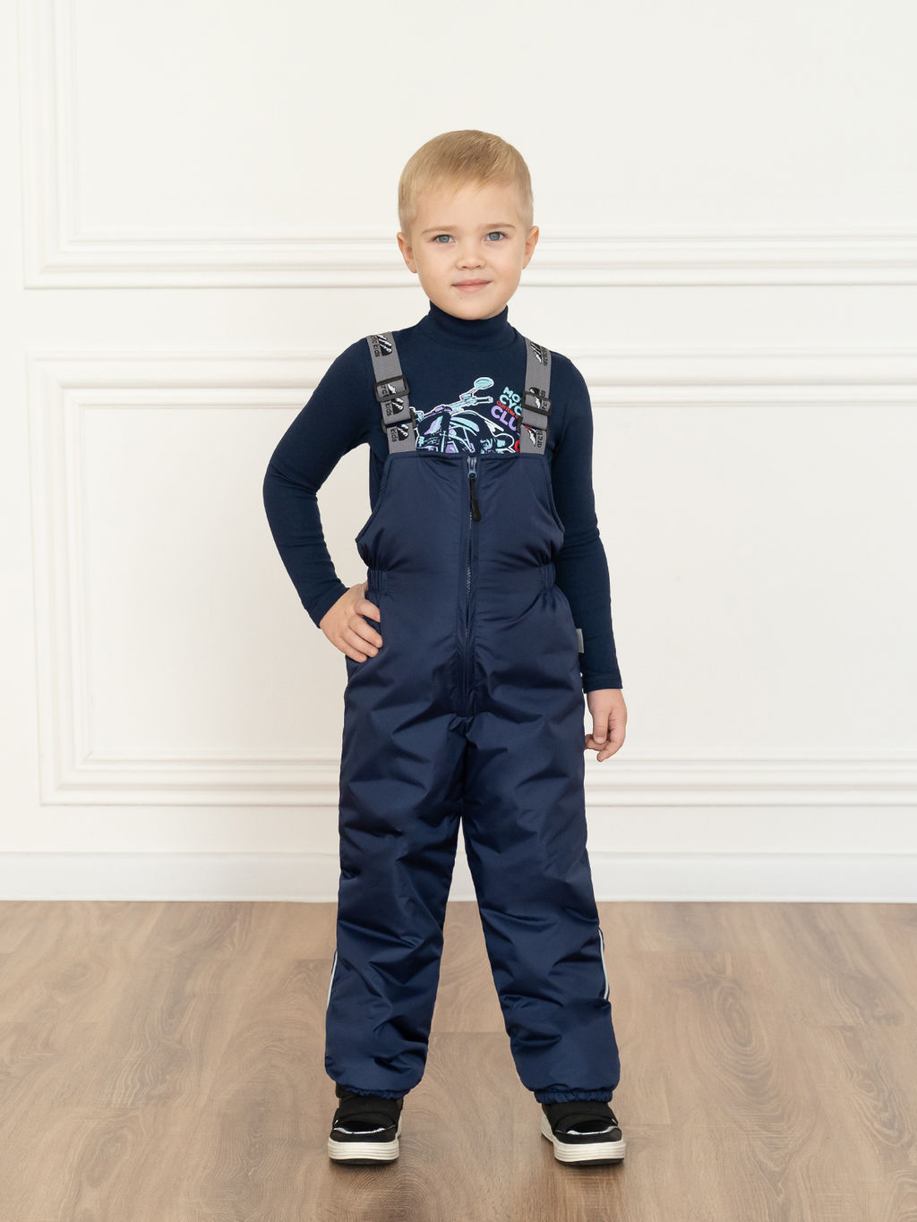 Полукомбинезон детский зимний синий (116, 60)