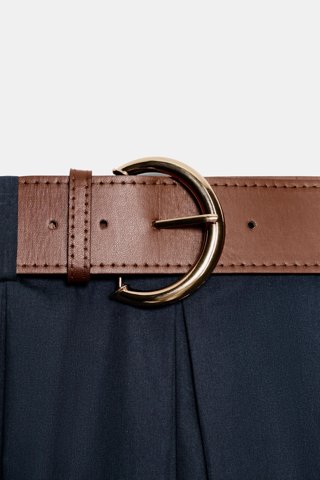 PANTAL?N CULOTTE CINTUR?N / Marino - Zara фото 2
