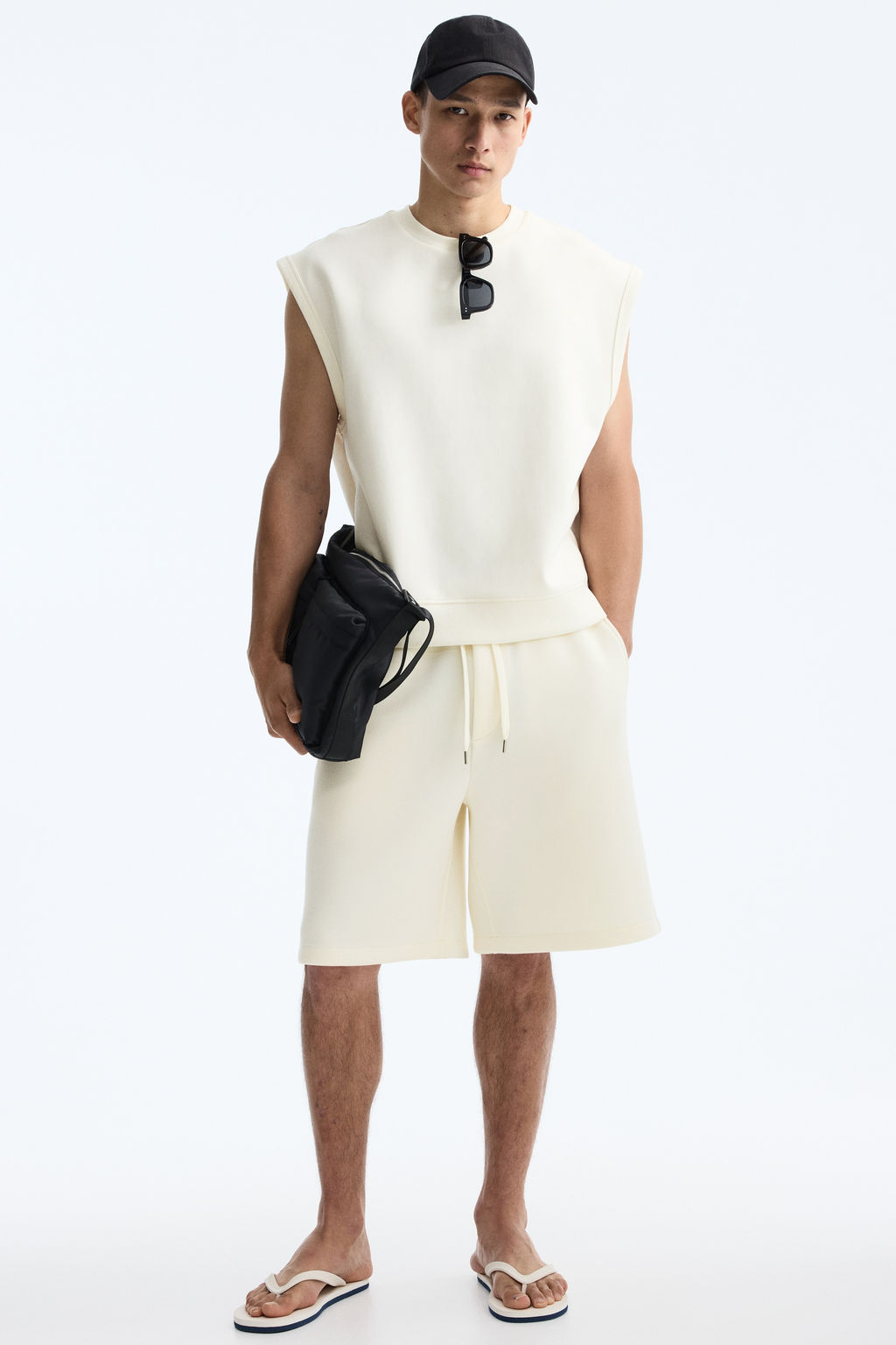Camiseta sin mangas efecto neopreno Relaxed Fit - H&m фото 8