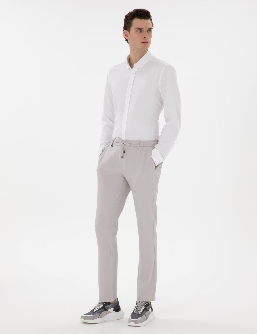 Gri Slim Fit Kuma_ Pantolon - Pierre cardin фото 3