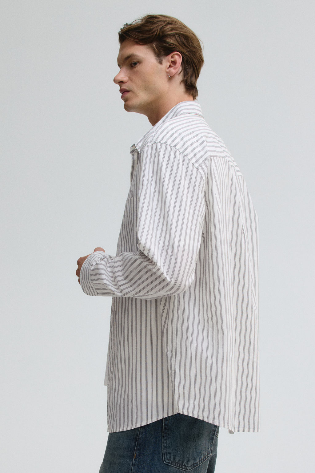 Camisa de popelina Loose Fit - H&m фото 4
