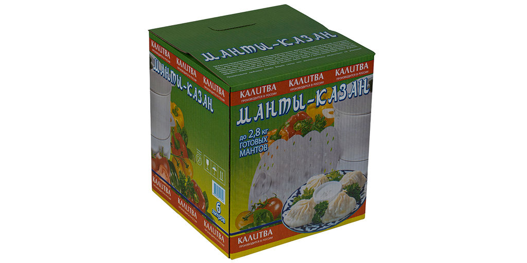 АЛ_Мантоварка 6,0л. (4-мя дисками) 2,8кг. арт.180645 Калитва