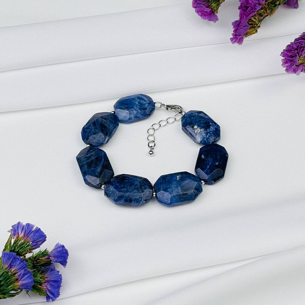 Браслет из Содалита 17,5 см +