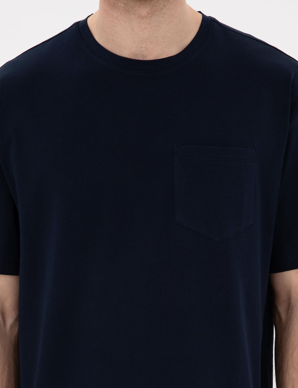 Lacivert Comfort Fit Basic Ti__rt - Pierre cardin фото 6