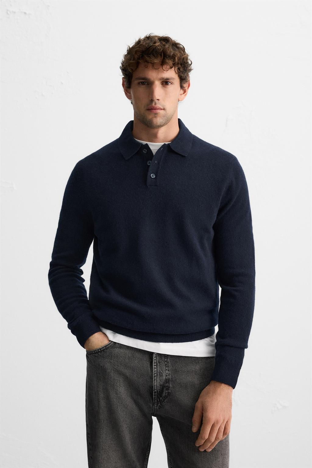 WOOL KNIT POLO SHIRT - Zara фото 2