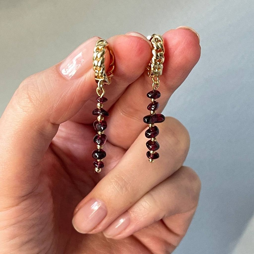 Серьги из Граната - Радуга самоцветов фото 5