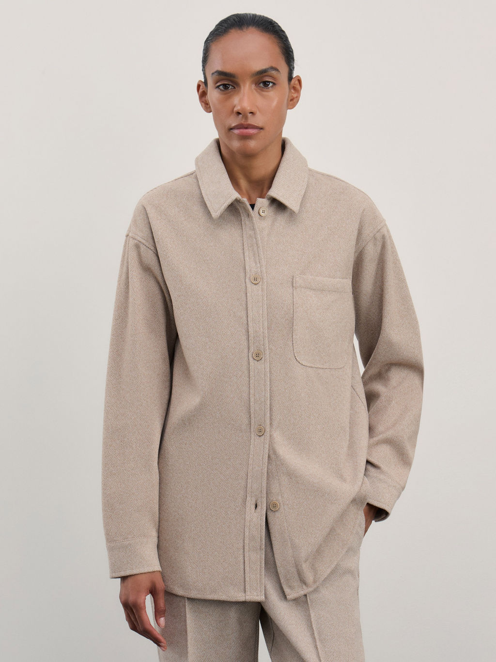 Рубашка с карманом прямого кроя / Zarina  фото 8