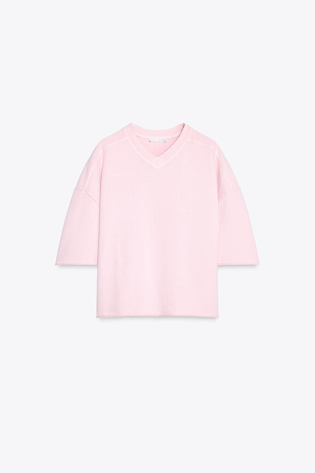 WASHED-EFFECT PLUSH SWEATSHIRT - Zara фото 6