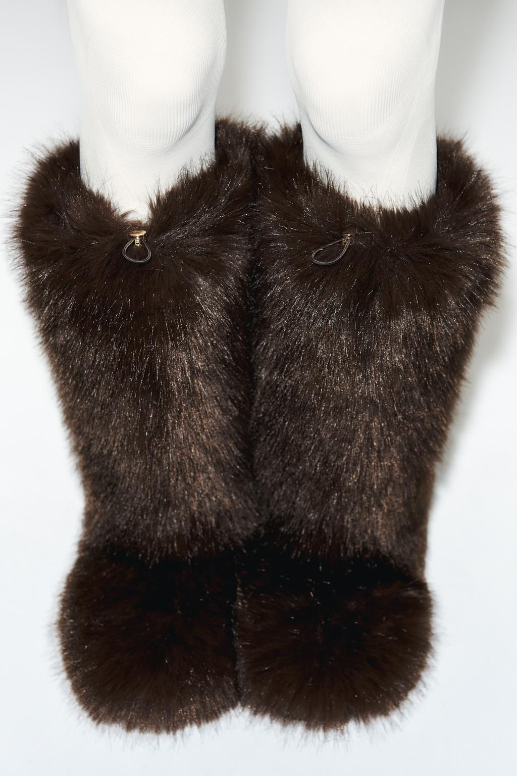 FAUX FUR BOOTS SKI COLLECTION, CHARACTERISTICS - Zara фото 4