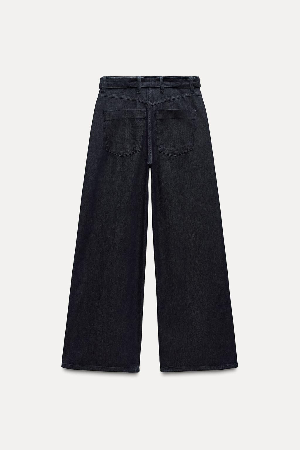 ZW COLLECTION WIDE-LEG HIGH-WAIST JEANS - Zara фото 6