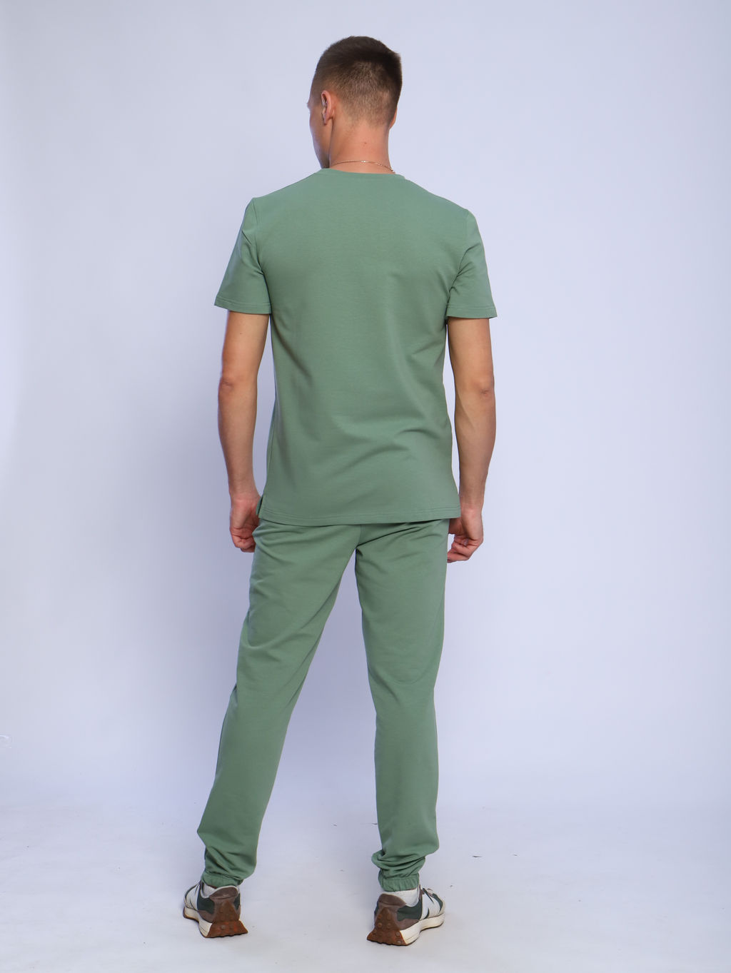 Костюм мужской (футболка+брюки)_М500/светло-зеленый - Ihomelux фото 5