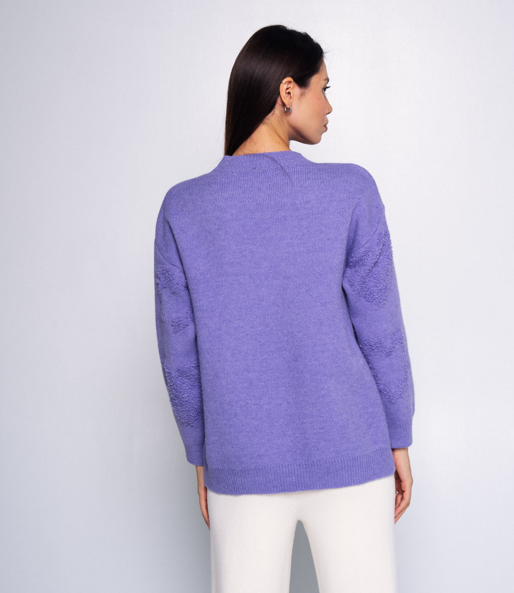 Джемпер #КТ642 (2), сиреневый - Dommod фото 3