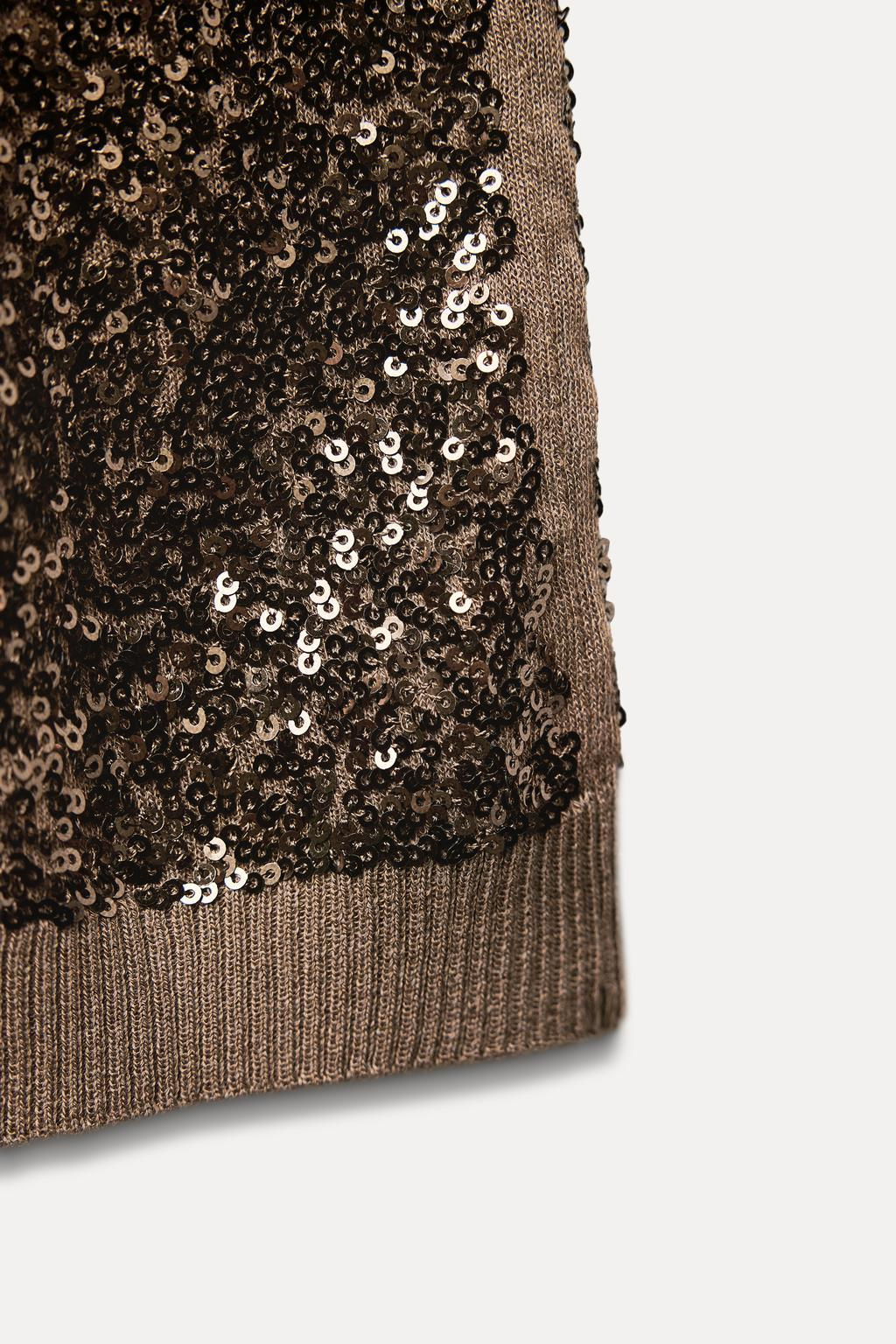 SEQUINNED KNIT TOP - Zara фото 7