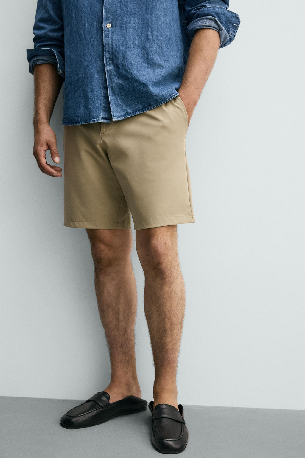BERMUDA DENIM REGULAR FIT / Verdoso - Zara фото 5