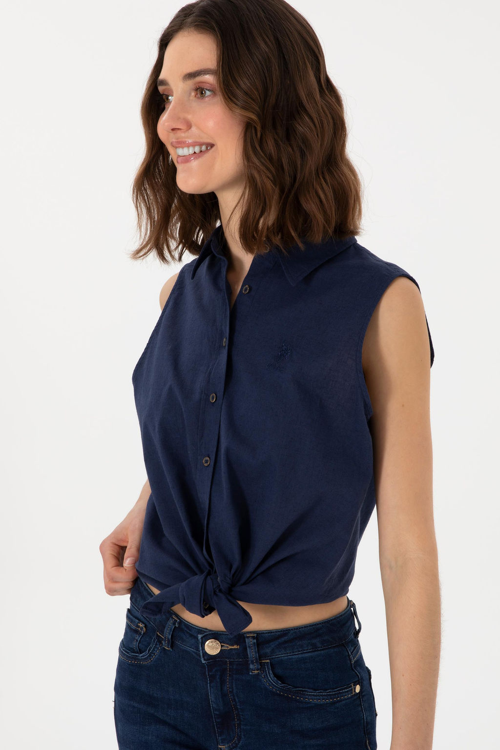 Kad_n Lacivert K_sa Kollu G_mlek Sepette S_rpriz _ndirim - U.s. polo assn фото 3