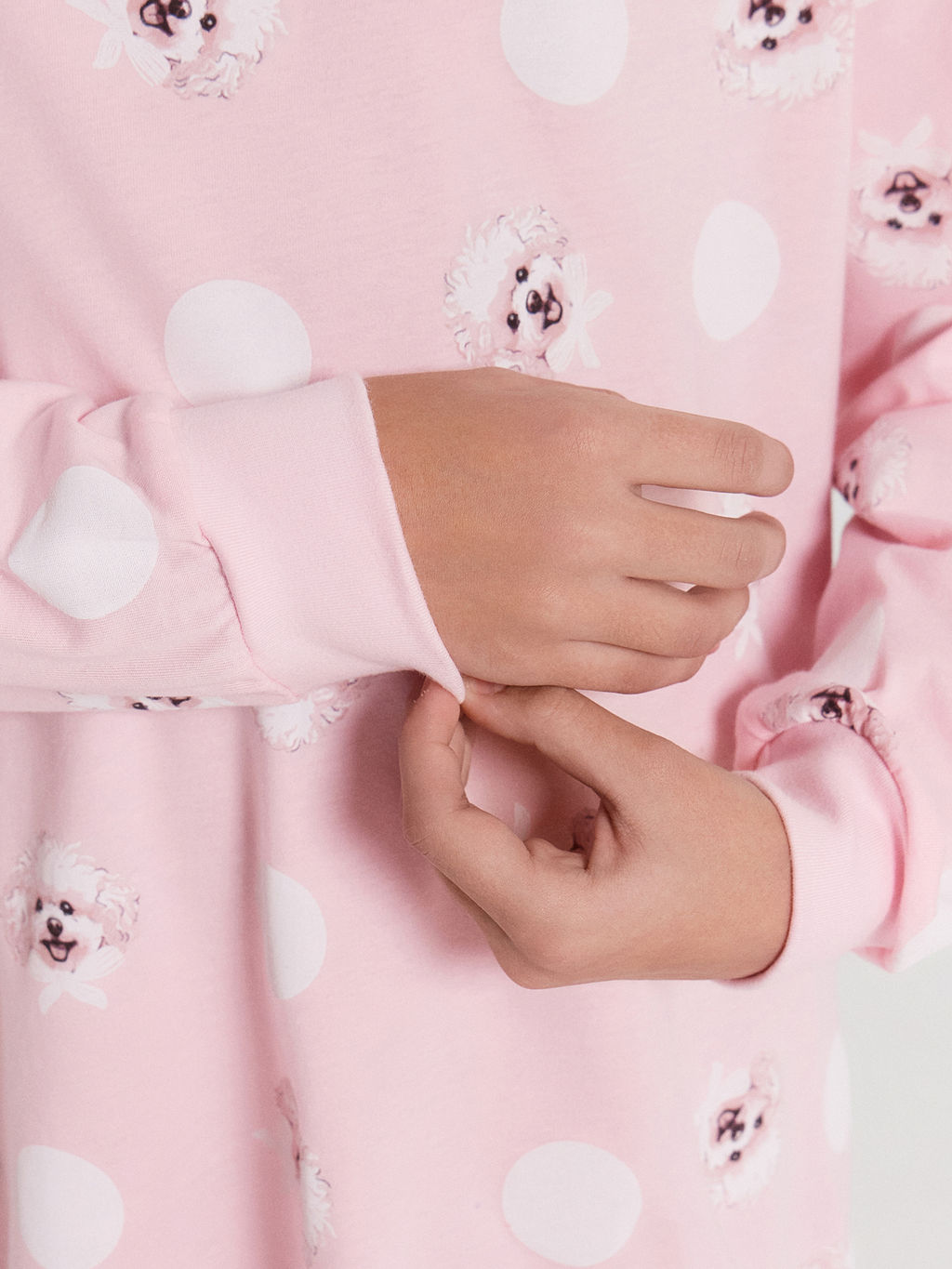 Сорочка ночная для девочек розовая с принтом собачки - Mark formelle фото 5