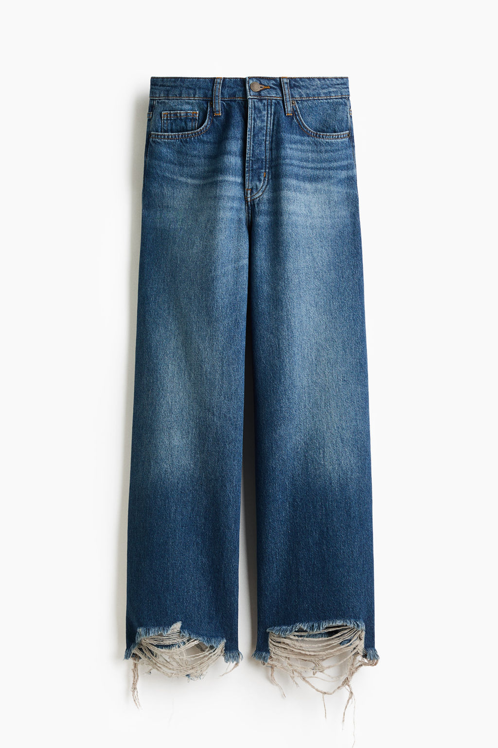 Wide High Waist Ankle Jeans - H&m фото 2