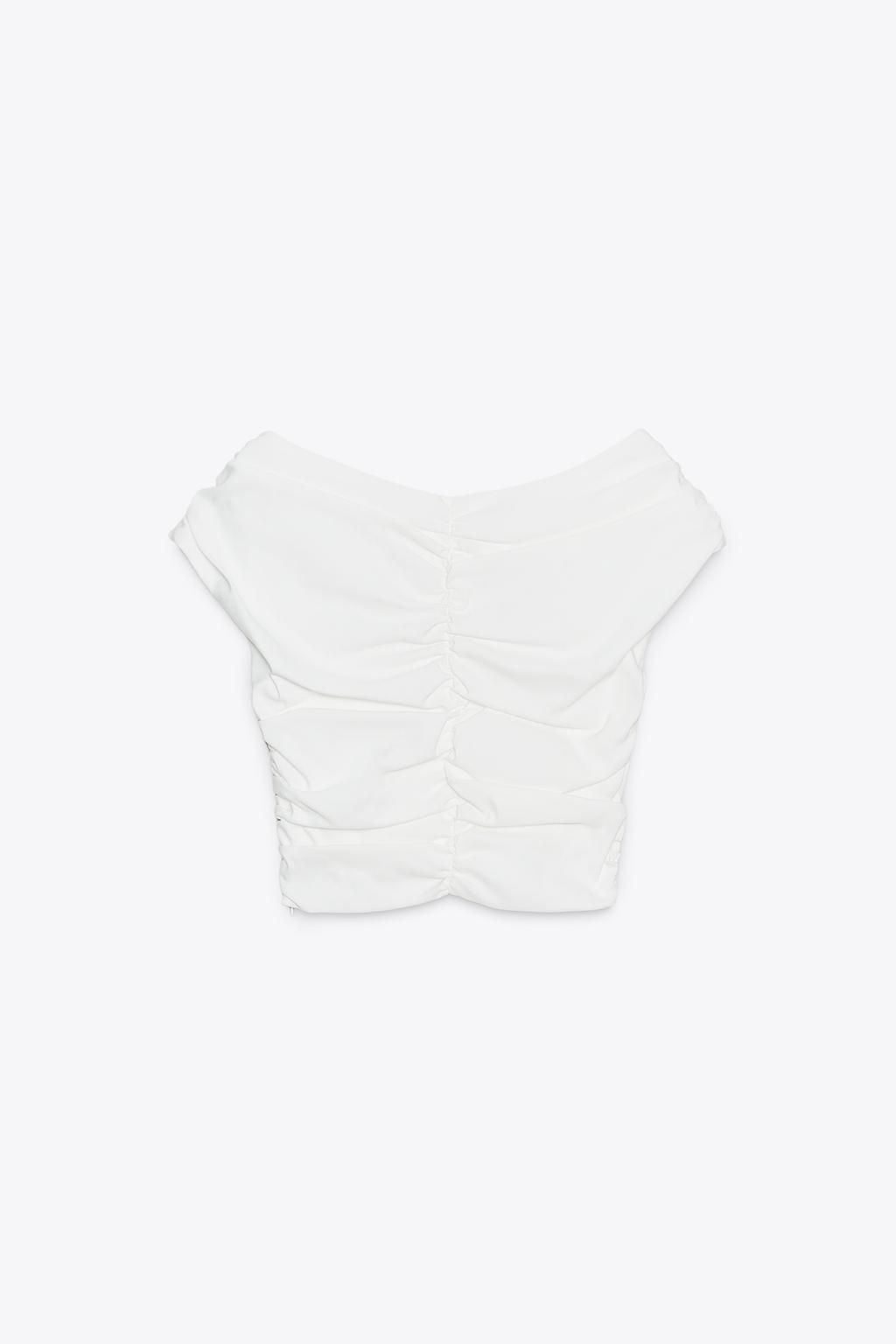 DRAPED CROP TOP - Zara фото 5