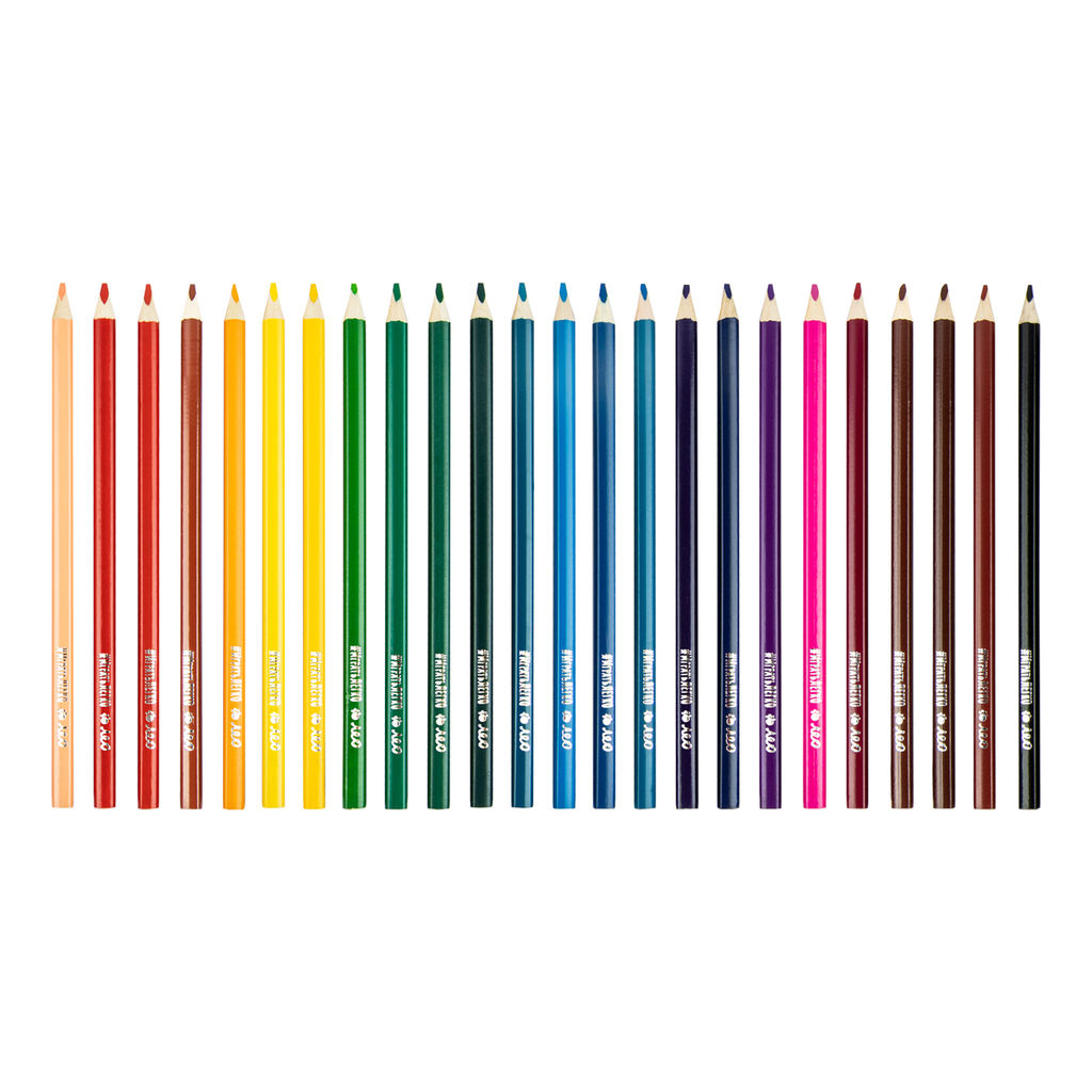 Лео Играй LGWP-24 Набор трехгранных акварельных карандашей заточенный 4 х 24 цв