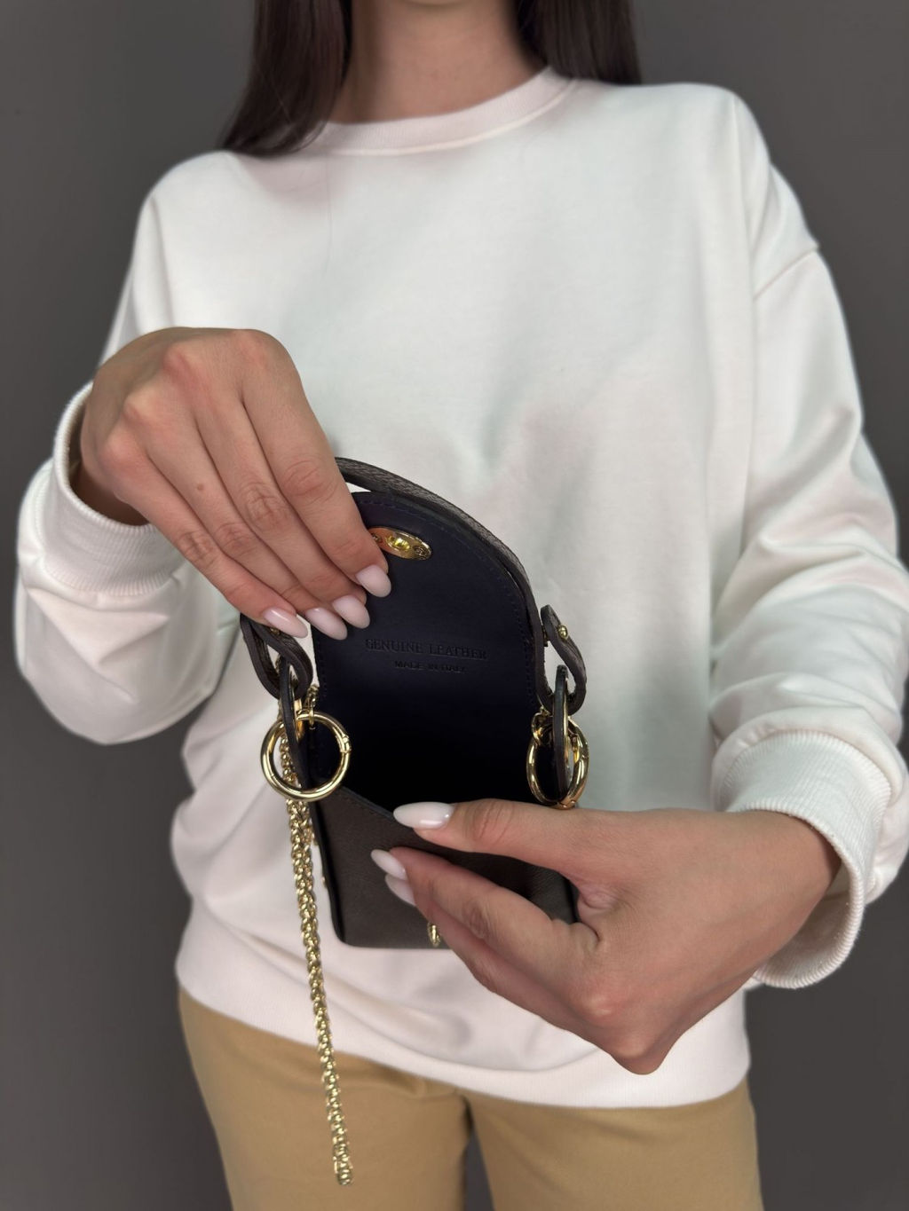 Сумка женская из телячьей кожи