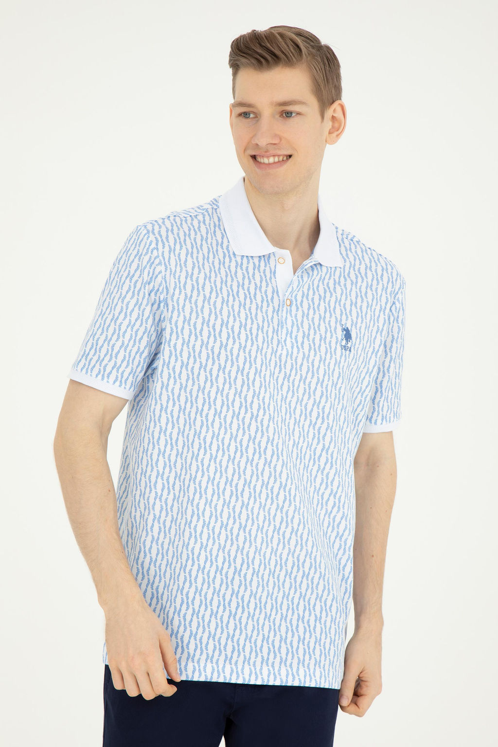 Мужская темно-синяя футболка - U.s. polo assn фото 10