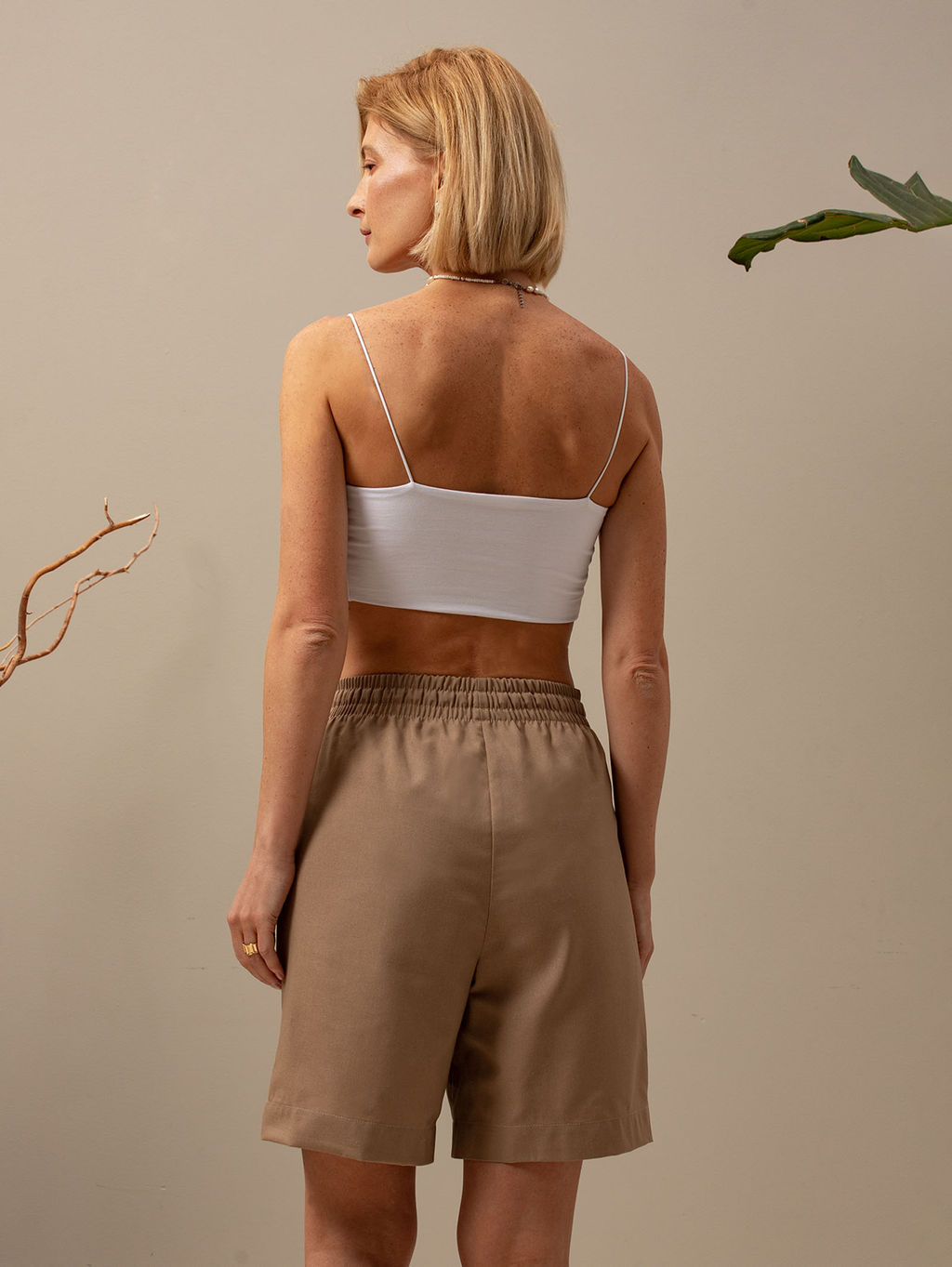 Шорты женские Фантазия New Бежевый М-14Ш MODAMICA