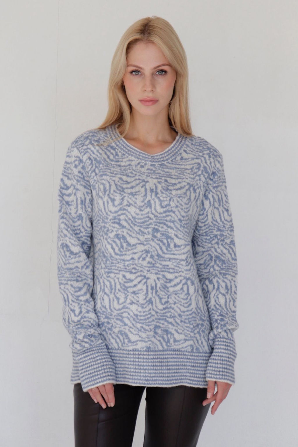 10414 Джемпер серо-голубой - Martichelli фото 11