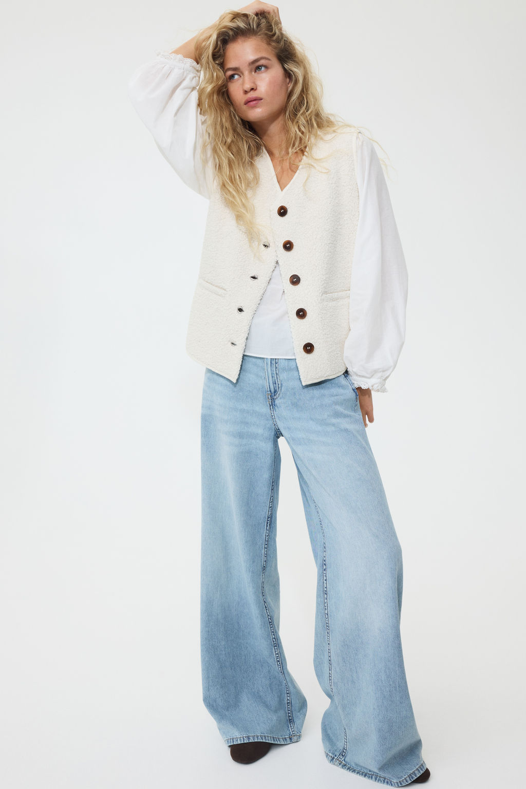 Wide Regular Jeans - H&m фото 5