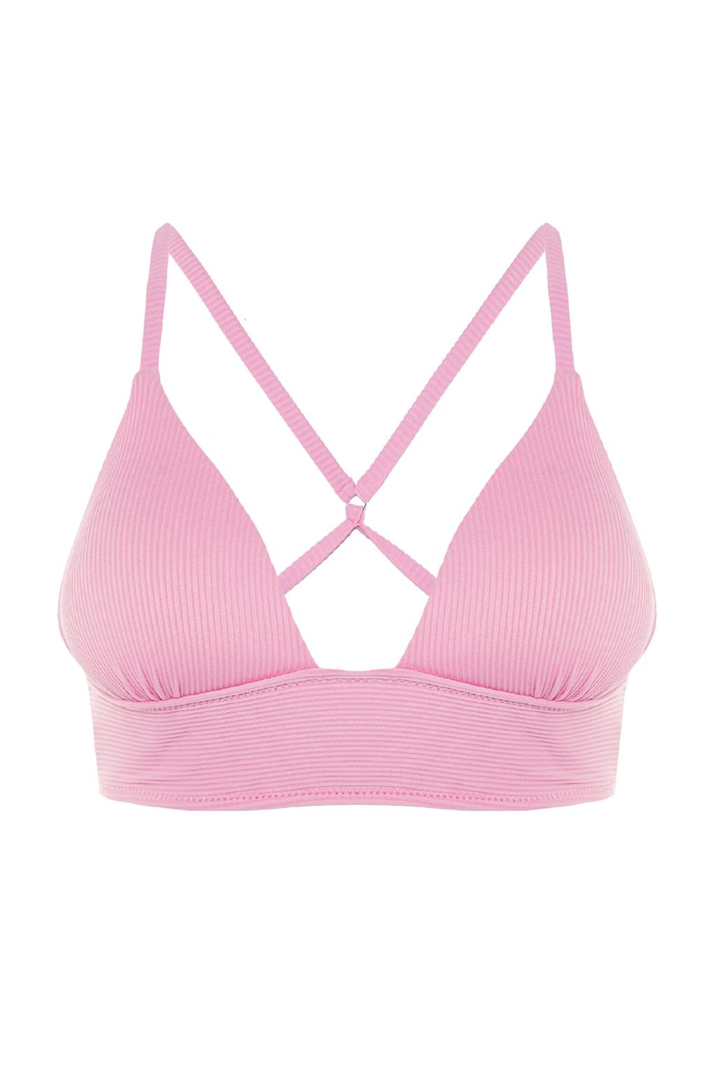 TRENDYOLMILLA Turuncu Ucgen Push Up Dokulu Bikini Ustu TBESS21BU0010  фото 6