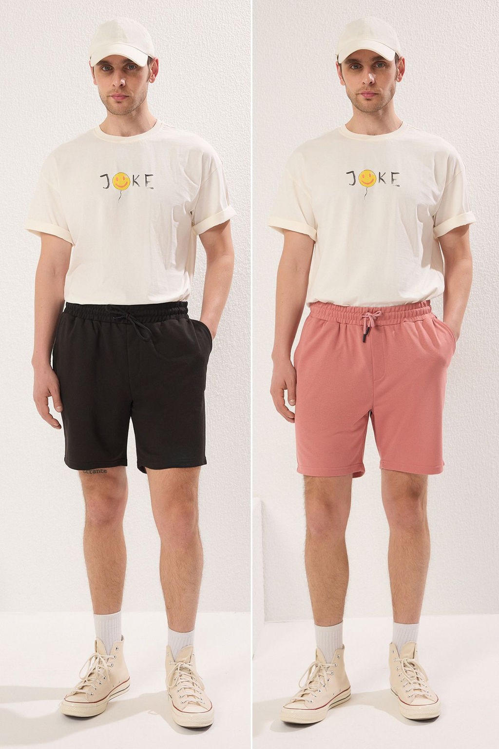 Siyah-Gul Kurusu Basic Regular/Normal Kesim Duz 2li Paket Sort TMNSS21SR0095