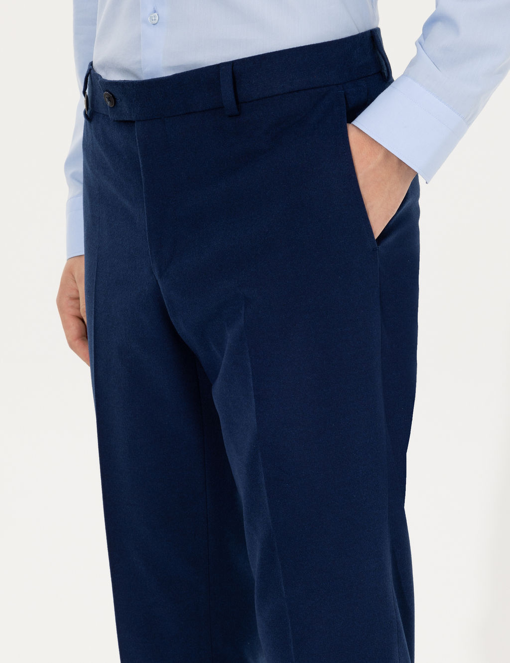 A__k Lacivert Slim Fit Kuma_ Pantolon