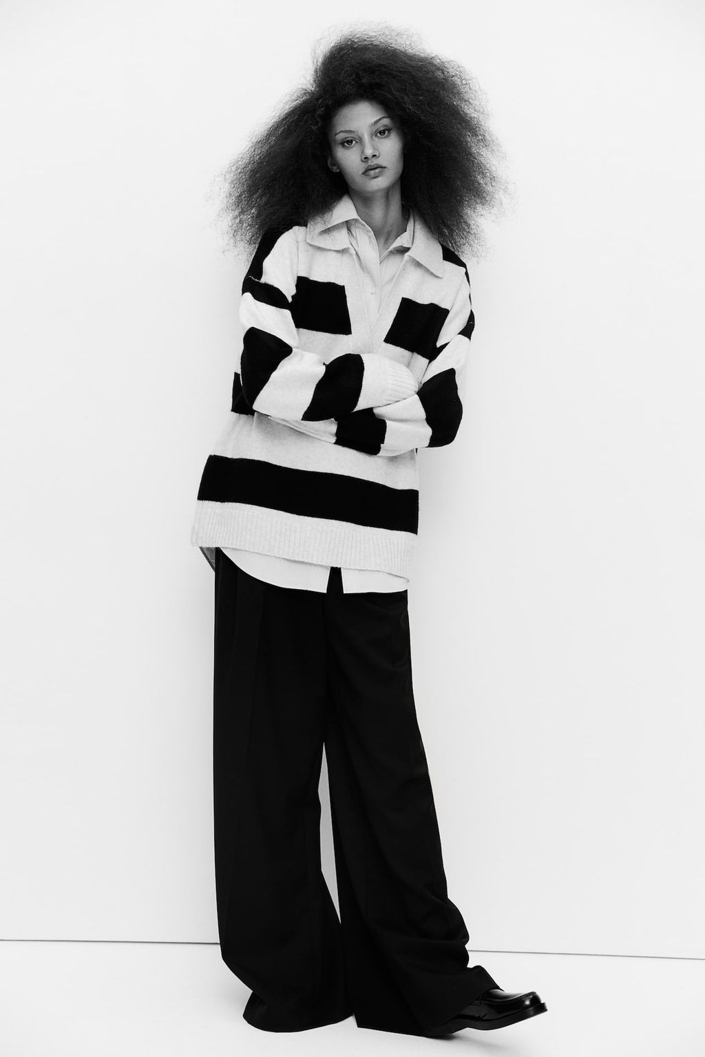 Jersey de punto fino con cuello