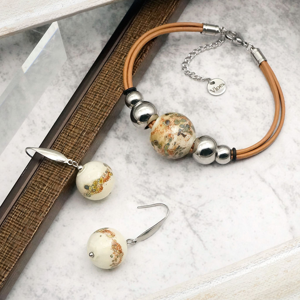 Серьги из муранского стекла EXPANSE LS2516