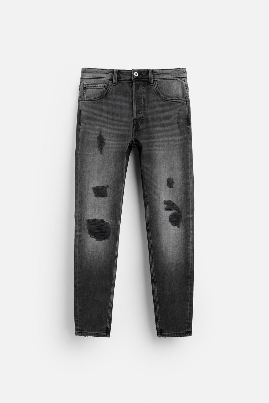 RIPPED SKINNY FIT JEANS - Zara фото 15