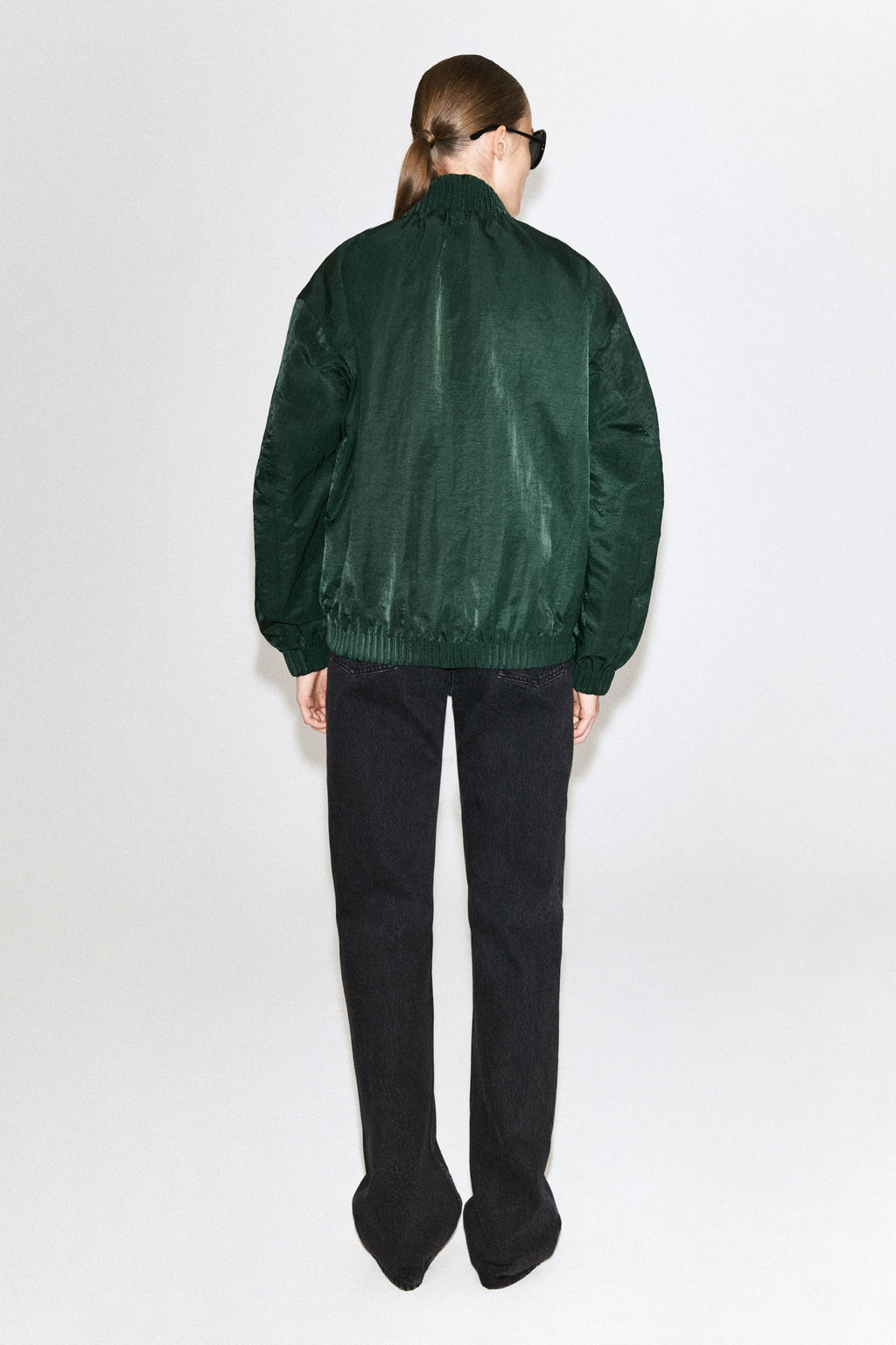 CAZADORA BOMBER DE NAILON CON DETALLES FRUNCIDOS - H&m фото 7