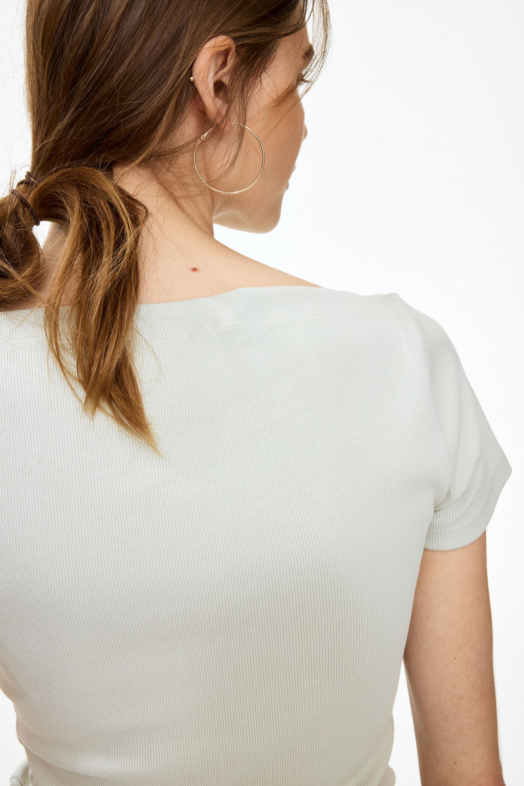 Top de algod?n con escote barco - H&m фото 7