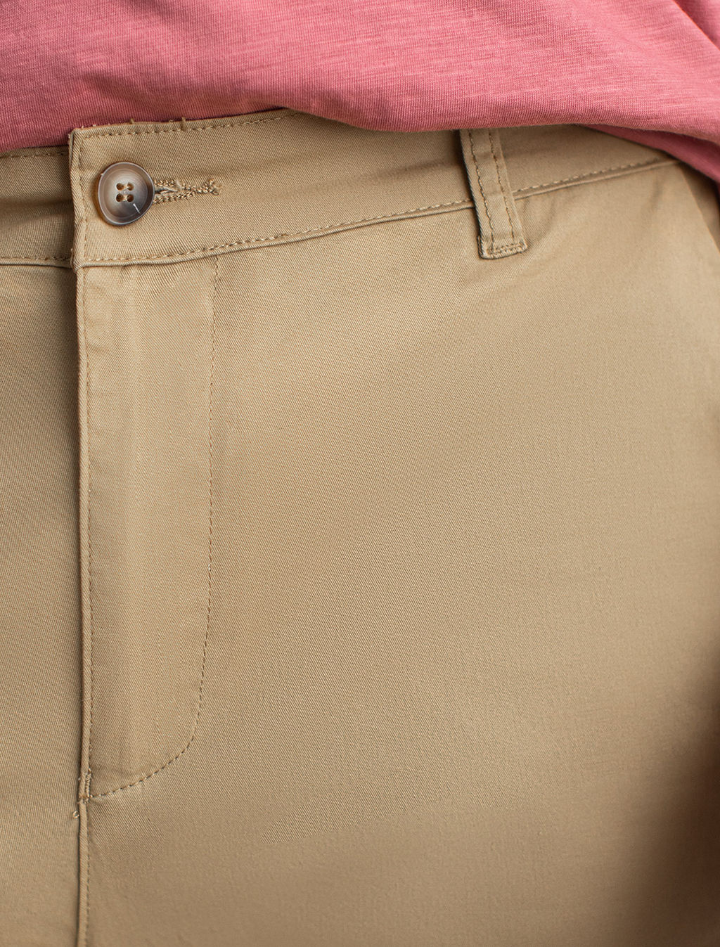 Брюки-чиносы Vilatte из хлопка с эластаном темно-бежевые  фото 2