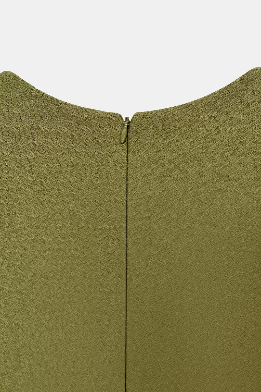VESTIDO ESCOTE PICO CREPE / Pistacho - Zara фото 8