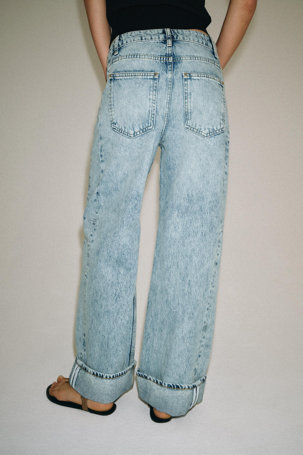 JEANS ZW COLLECTION RELAXED TIRO BAJO / Azul - Zara фото 6