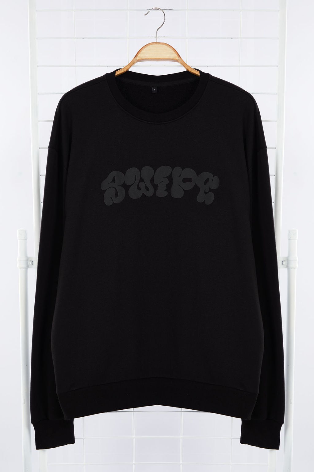 TRENDYOL MAN Siyah Oversize/Genis Kesim Kabartma Bask?l? Sweatshirt TMNAW25SW00046 - Trendyolmilla фото 6