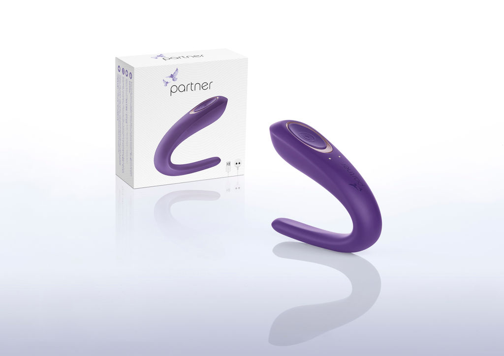 Многофункциональный стимулятор для пар Satisfyer Partner Toy, силикон, фиолетовый, 18,5 см.  фото 10