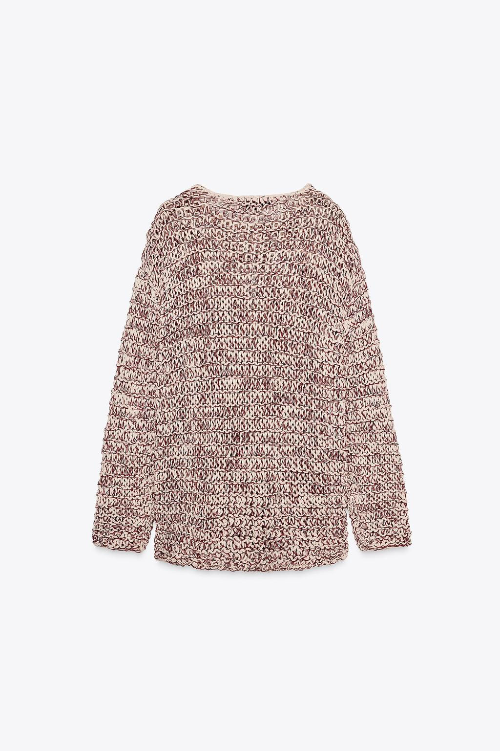 CONTRAST KNIT SWEATER - Zara фото 6