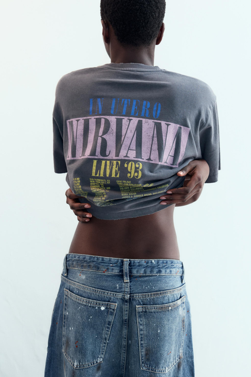NIRVANA FADED-EFFECT T-SHIRT - Zara фото 3